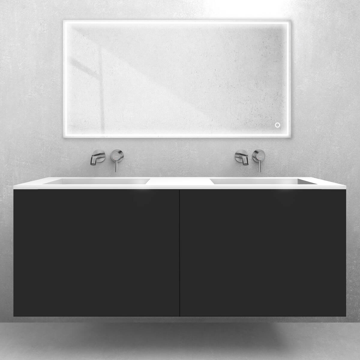 Conjunto lavabo Oltens Stila 40206000, armario Oltens Lun 60040300