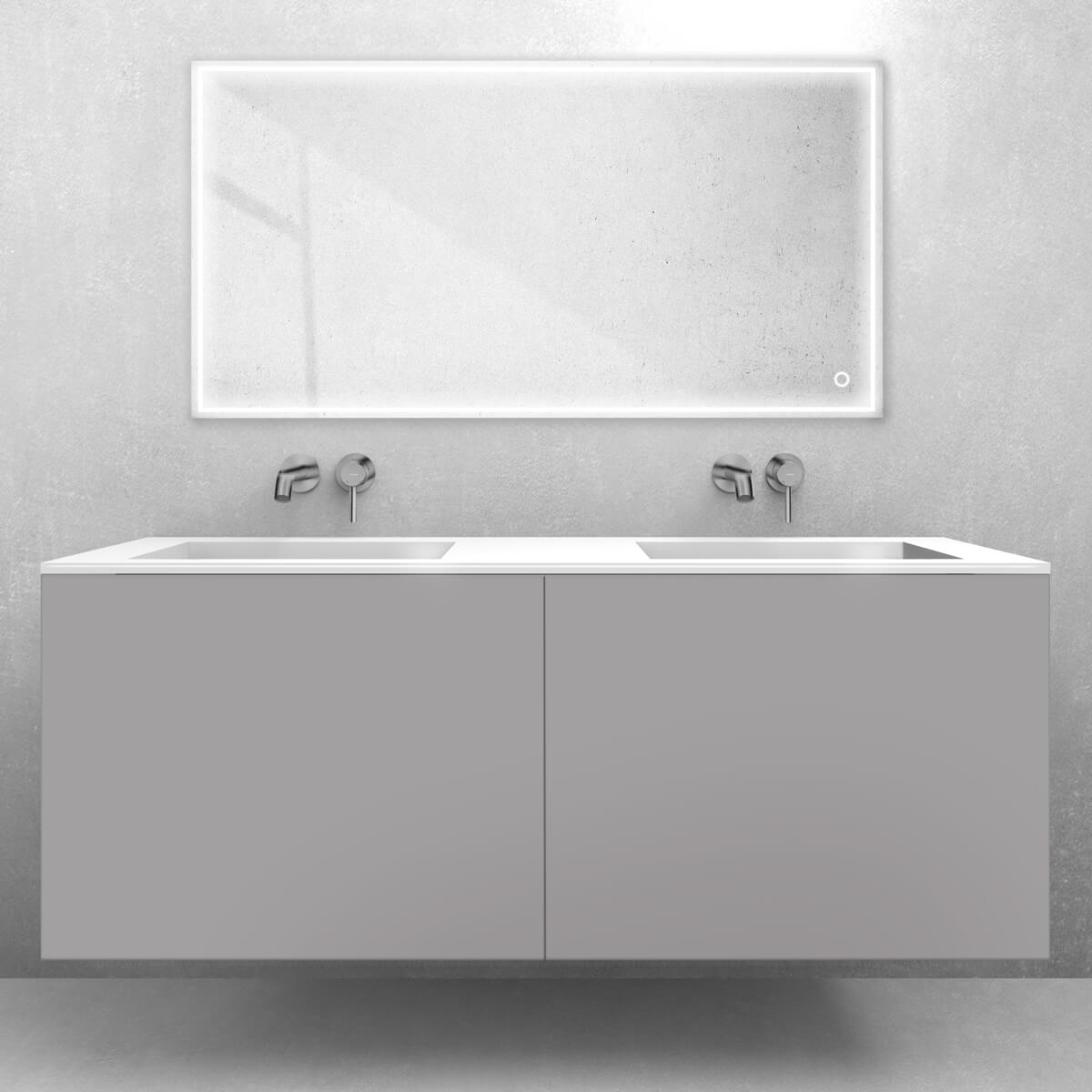 Conjunto lavabo Oltens Stila 40206000, armario Oltens Lun 60040900