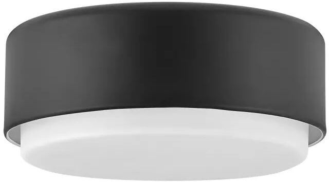 Elstead Lighting Cedric plafón 2x40 W negro HK-CEDRIC-F-S-BK