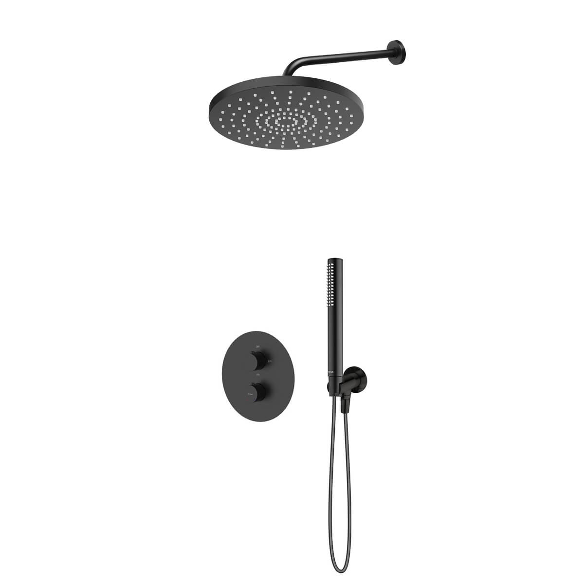 Conjunto grifo de bañera y ducha Oltens Katla 34600300, ducha con efecto lluvia Oltens Alvo 37011300, 39400300, 39304300, 37102300, 37200300