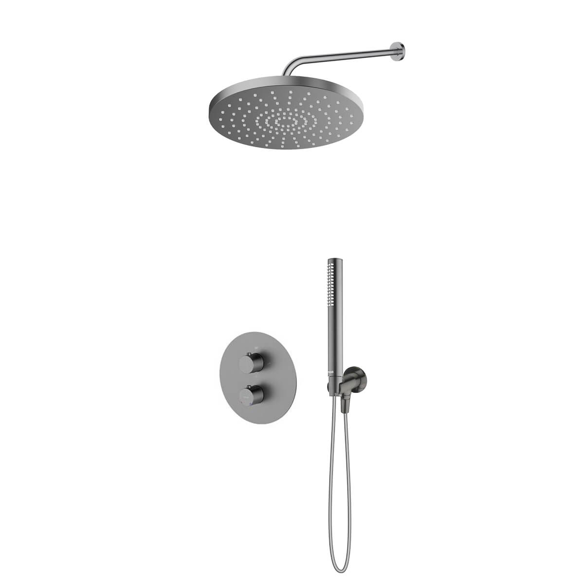 Conjunto grifo de bañera y ducha Oltens Katla 34600400, ducha con efecto lluvia Oltens Alvo 37011400, 39402400, 39304400, 37102400, 37200400