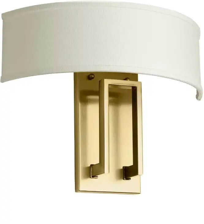 Elstead Lighting Hampton lámpara de pared 2x40 W blanco-latón HK-HAMPTON2-BB