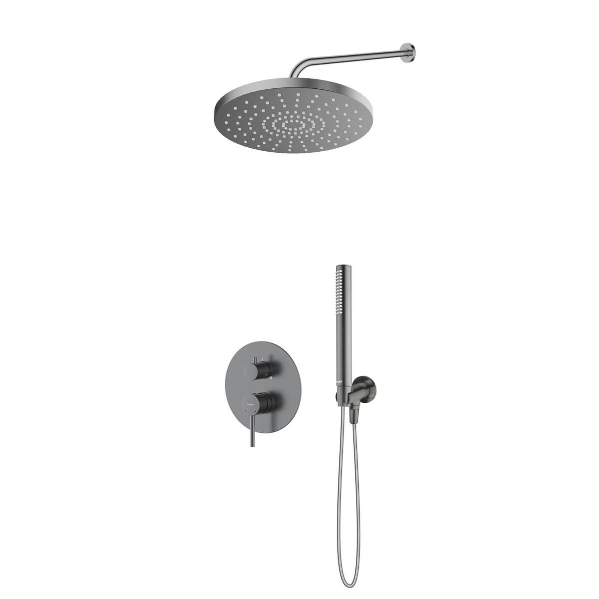 Conjunto grifo de bañera y ducha Oltens Molle 34113400, ducha con efecto lluvia Oltens Alvo 37011400, 39402400, 39304400, 37102400, 37200400
