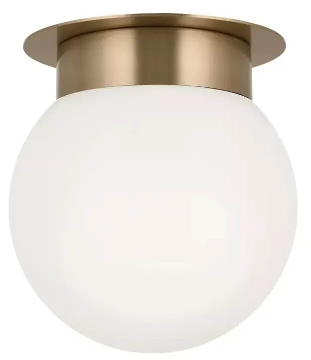 Elstead Lighting Albers lámpara de techo 1x40 W ópalo-marrón KL-ALBERS-F-G-CPZ