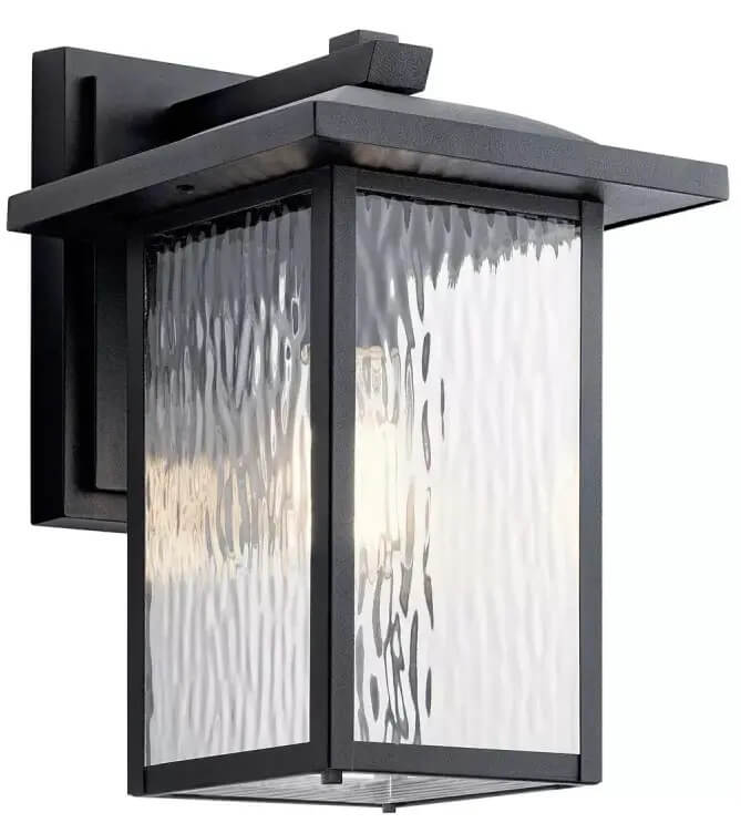 Elstead Lighting Cappanna lámpara de pared para exteriores 1x60 W negro-transparente KL-CAPPANNA-M-BKT