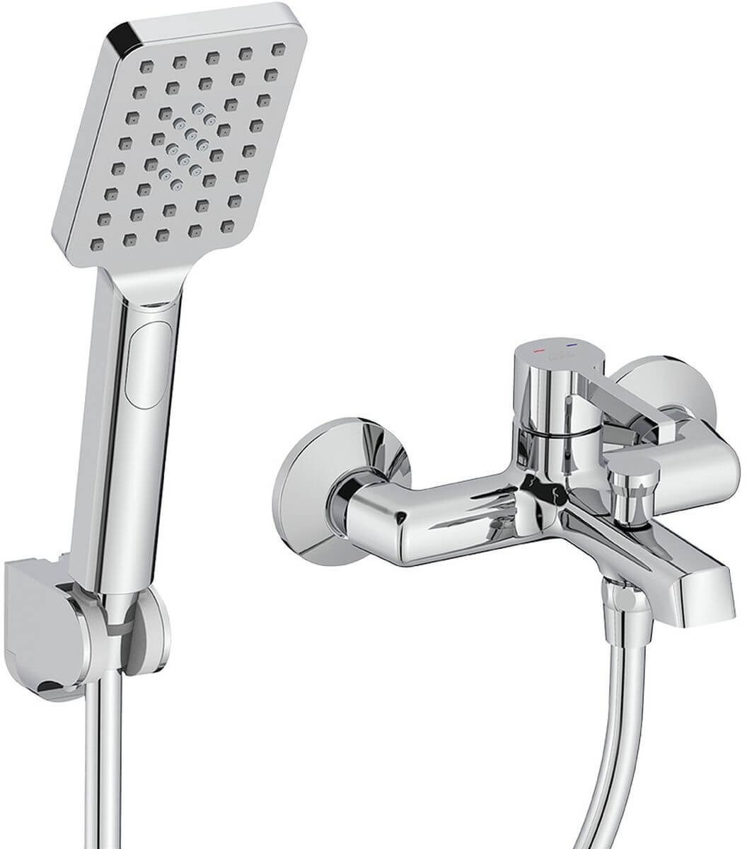 Laveo Alita grifo de bañera y ducha a pared cromo BVA_011D