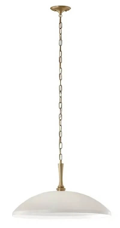 Elstead Lighting Delarosa lámpara colgante 1x60 W blanco-marrón KL-DELAROSA-P-WH