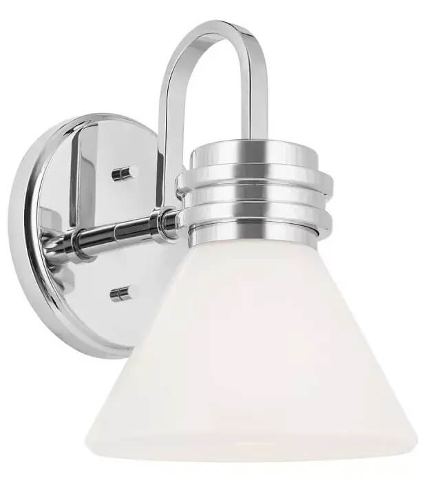 Elstead Lighting Farum lámpara de pared 1x3 W blanco-cromo KL-FARUM1-CH