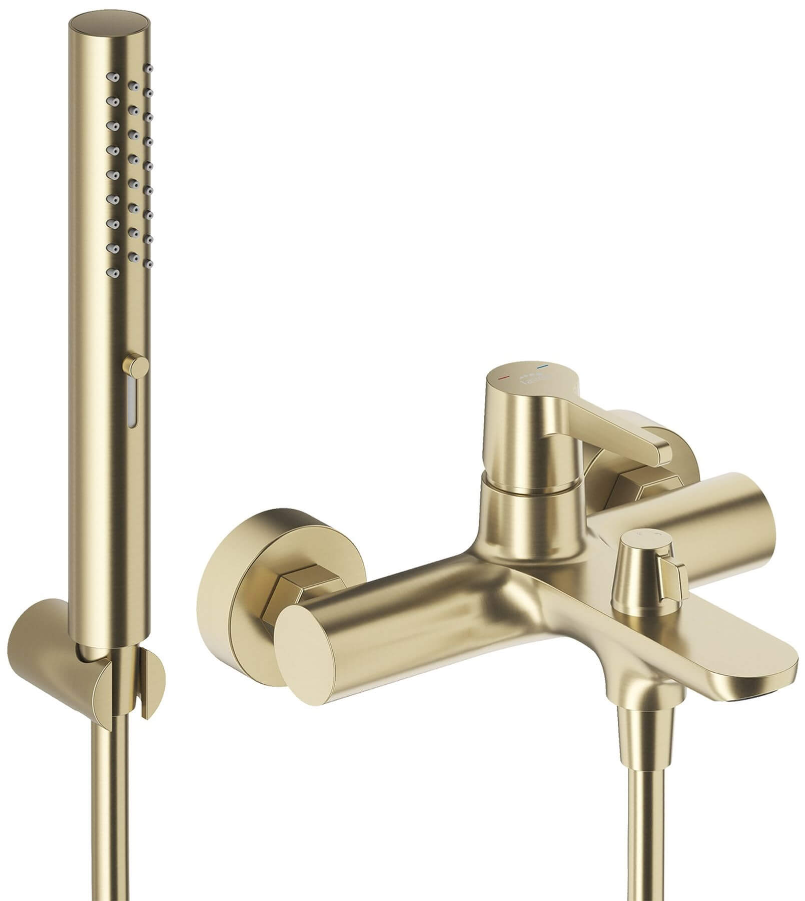 Laveo Cone grifo de bañera y ducha a pared oro BVC_G11D