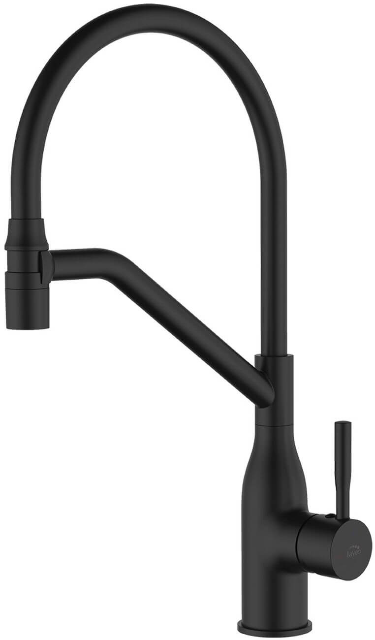 Laveo Colina grifo de cocina de pie negro BCO_B78D