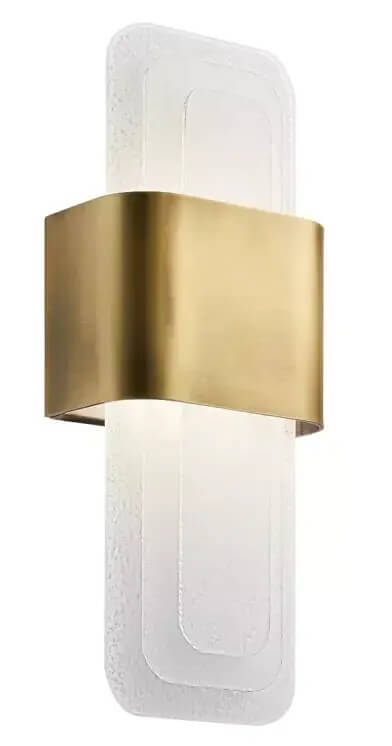 Elstead Lighting Serene lámpara de pared 1x16 W latón KL-SERENE-LED-W-NBR