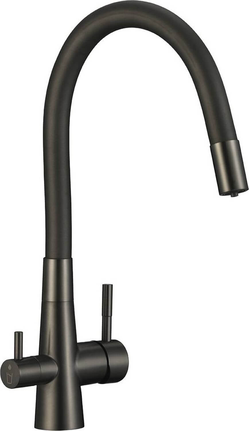 Laveo Riveco grifo para filtro de agua de pie grafito/gris BRI_968D