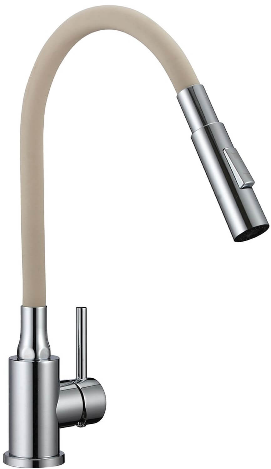 Kuchinox Velia grifo de cocina de pie cromo-beige B52_462D