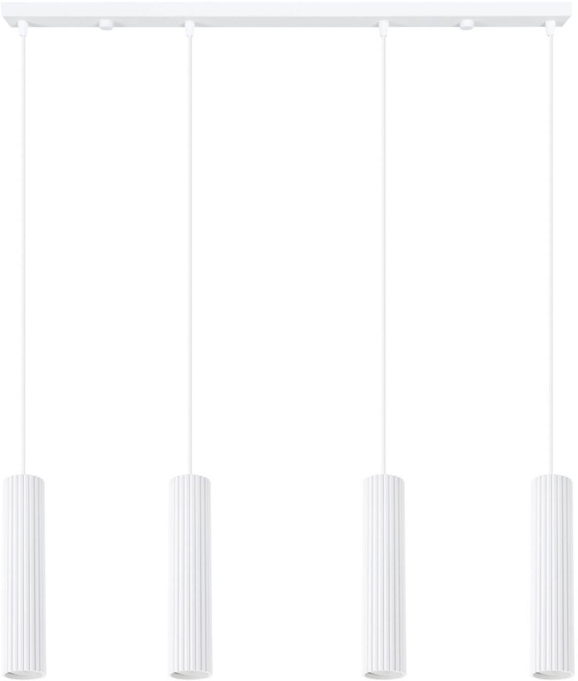 Sollux Lighting Karbon lámpara colgante 4x10 W blanco SL.2001