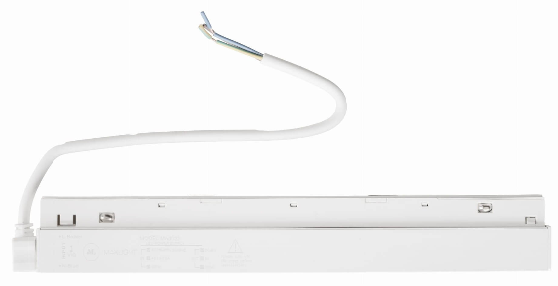 MaxLight Magnetic fuente de alimentación para rieles x W blanco MA0032