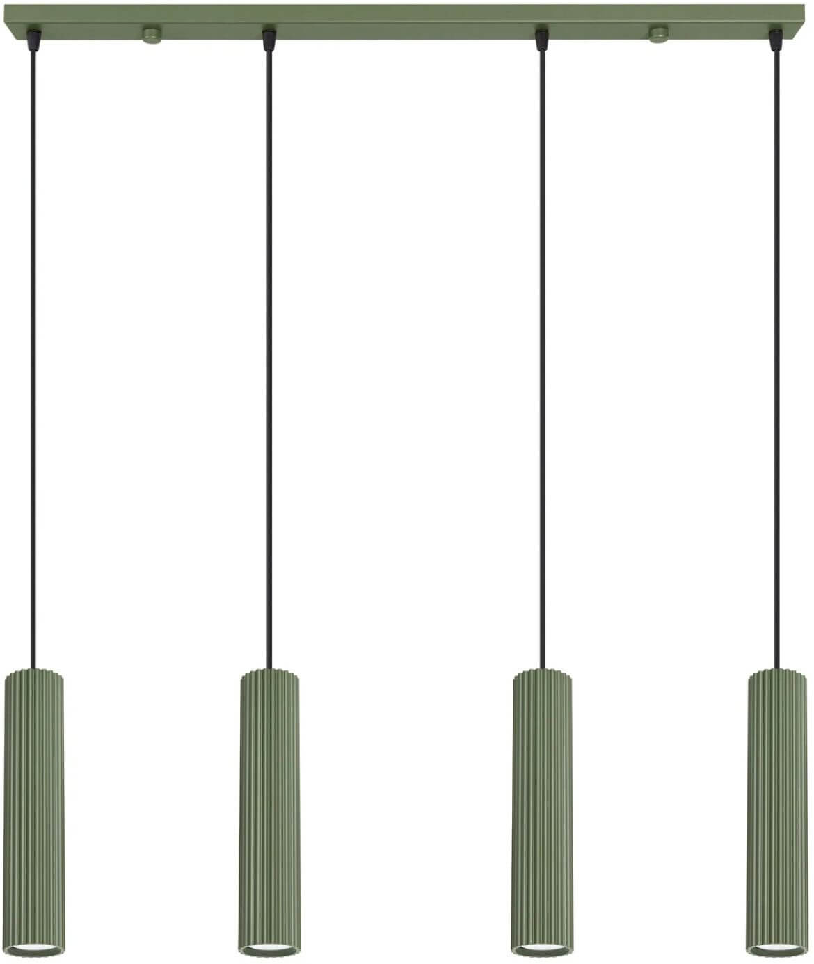 Sollux Lighting Karbon lámpara colgante 4x10 W verde SL.2005