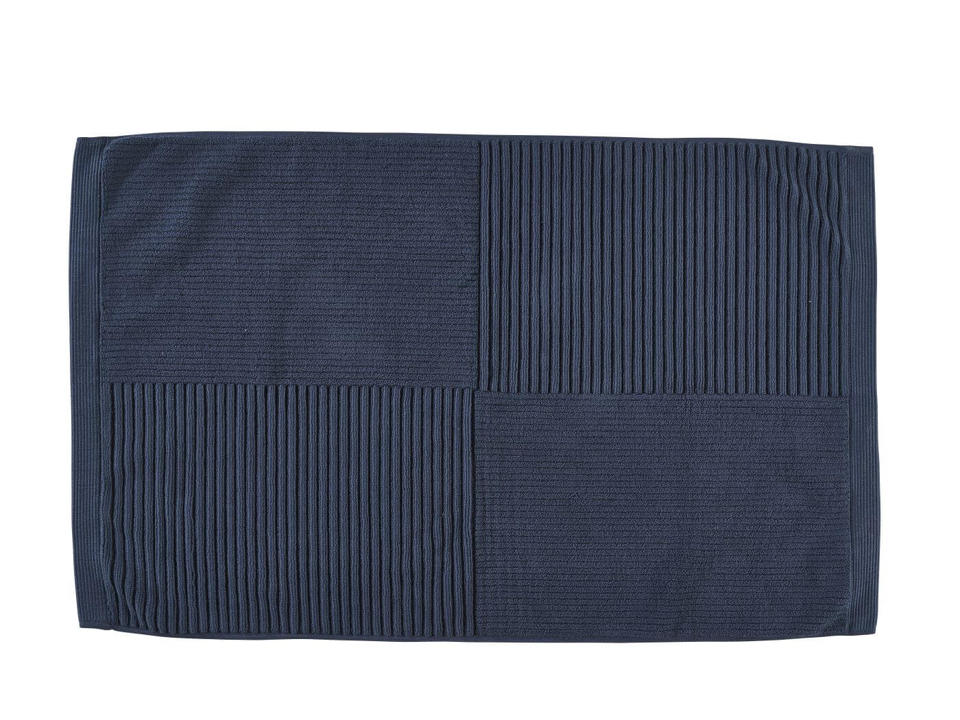 Zone Denmark Classic alfombrilla para baño 80x50 cm rectangular azul marino 34977