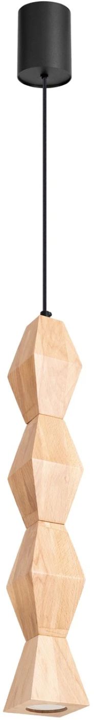 Sollux Lighting Kubbe lámpara colgante 1x10 W madera SL.2032