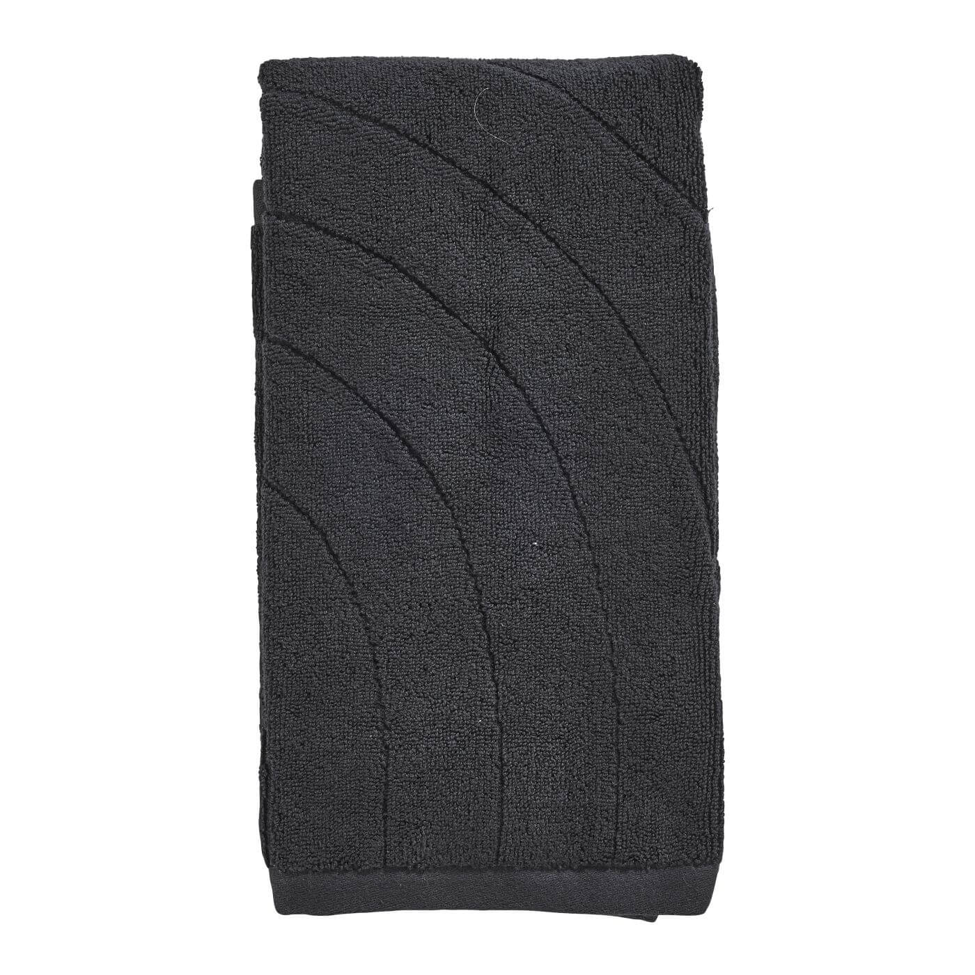 Zone Denmark Time toalla 100x50 cm algodón negro 33615