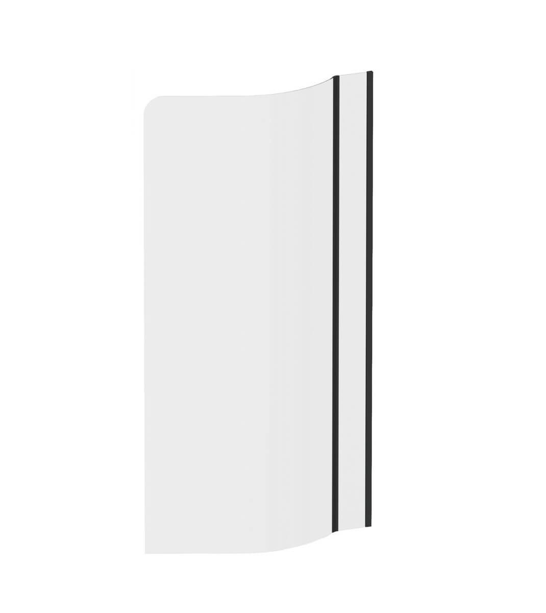 Ravak ARC mampara de bañera 81 cm una pieza negro mate/vidrio transparente 7Q7P03R0Y1