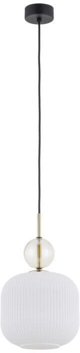 TK Lighting Big Cognac White lámpara colgante 1x15 W blanco-oro 11373