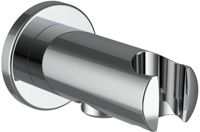 Laufen Twin conector angular con soporte cromo HF504778100000