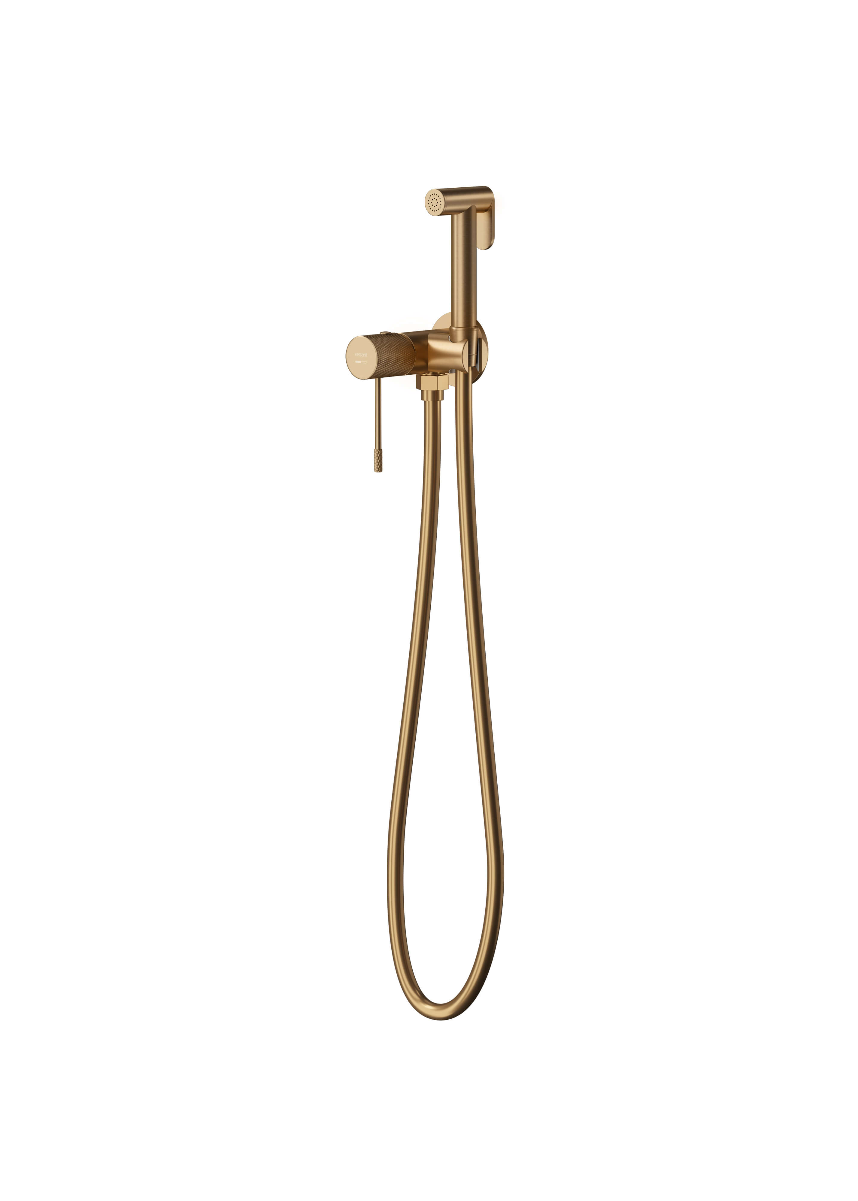 Cersanit Zen grifo de bidé con rociador a pared cobre S1001-178