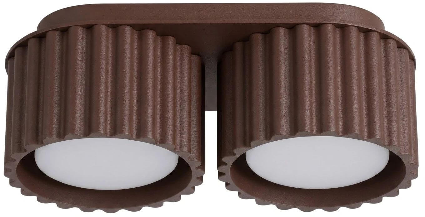 Sollux Lighting Aura lámpara de techo 2x10 W marrón SL.2427