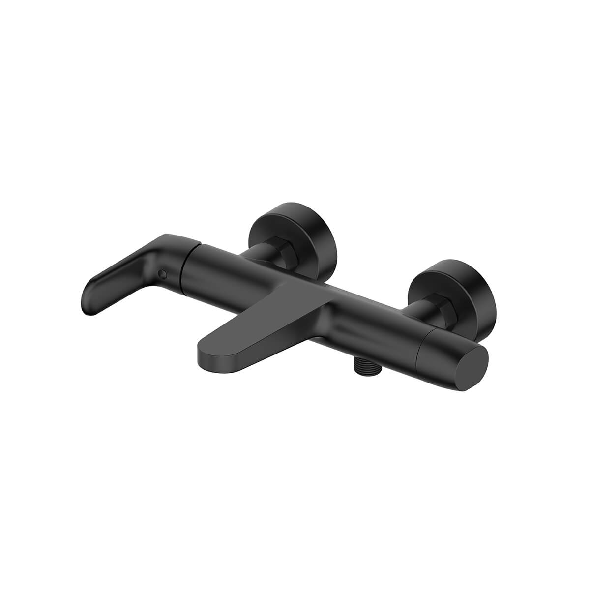 Hagser Norla grifo de bañera y ducha a pared negro HGR24000034