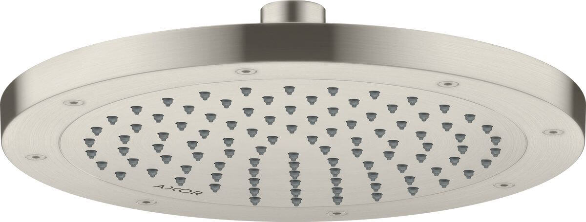 Axor ShowerSolutions ducha con efecto lluvia 24.5x24.5 cm circular acero 35381800