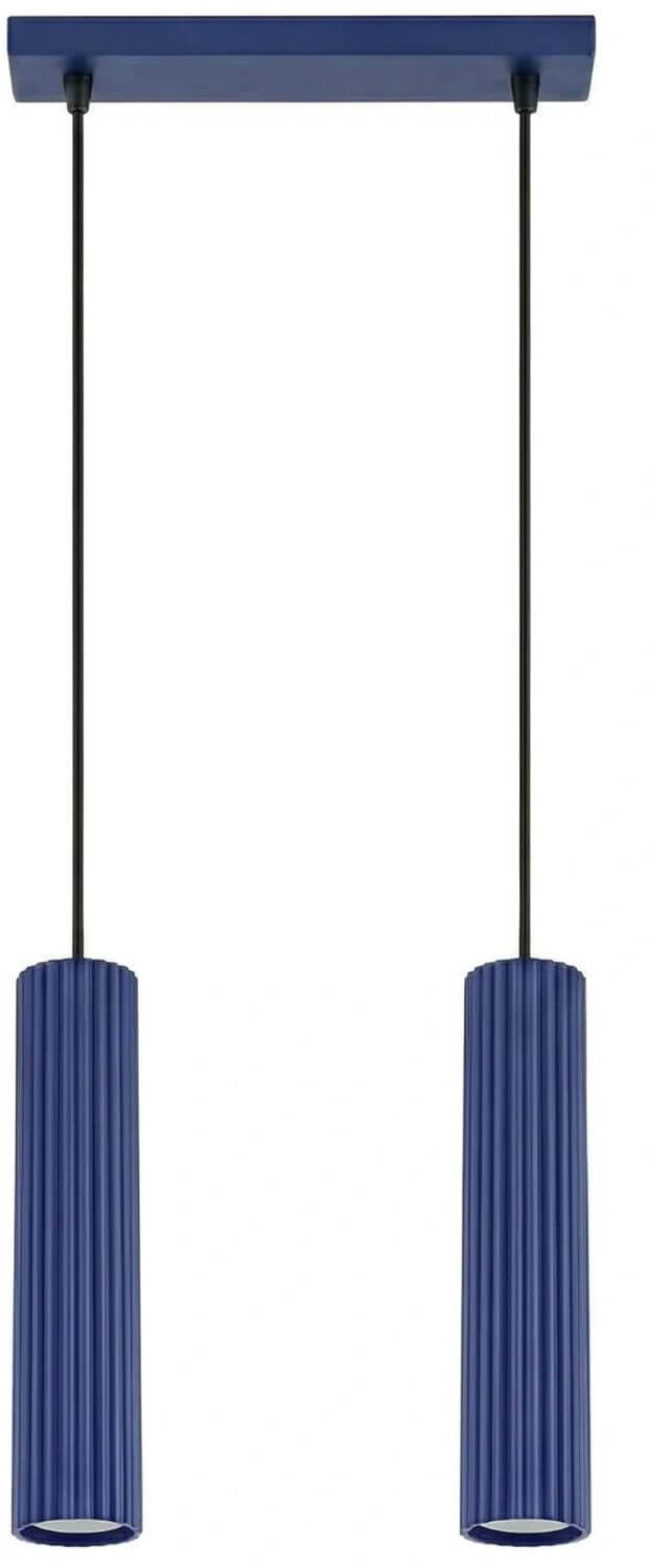Sollux Lighting Karbon lámpara colgante 2x10 W azul SL.2312
