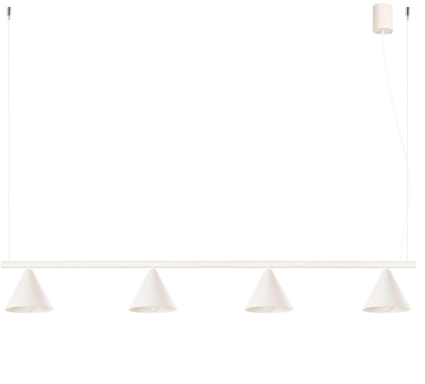 Sollux Lighting Nox lámpara colgante 4x10 W beige SL.2554