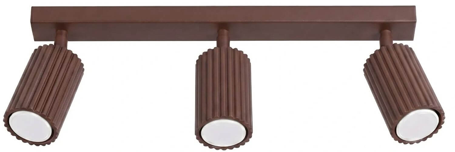Sollux Lighting Karbon lámpara de techo 3x10 W marrón SL.2373