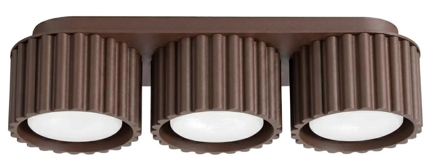 Sollux Lighting Aura lámpara de techo 3x10 W marrón SL.2642