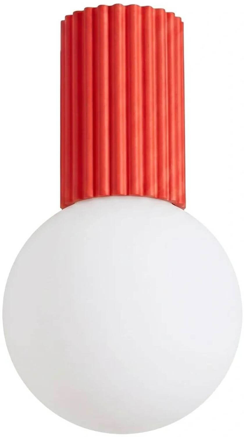 Sollux Lighting Halo lámpara de techo 1x8 W blanco-rojo SL.2395