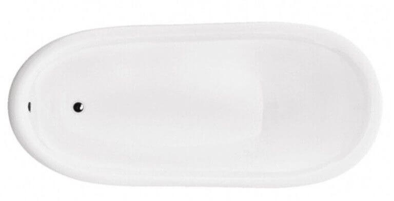 Besco Otylia bañera exenta 160x76.5 cm oval blanco #WPO-160-CHC