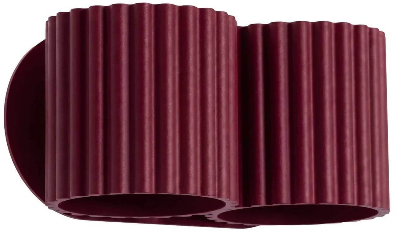Sollux Lighting Aura lámpara de pared 2x8 W burdeos SL.2604