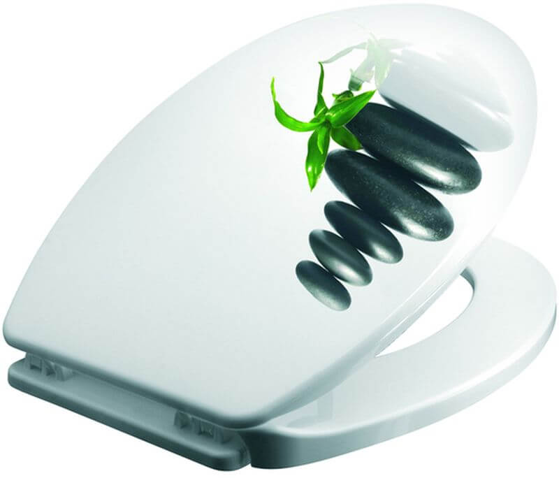 BISK Iris tapa de inodoro blanco 04153