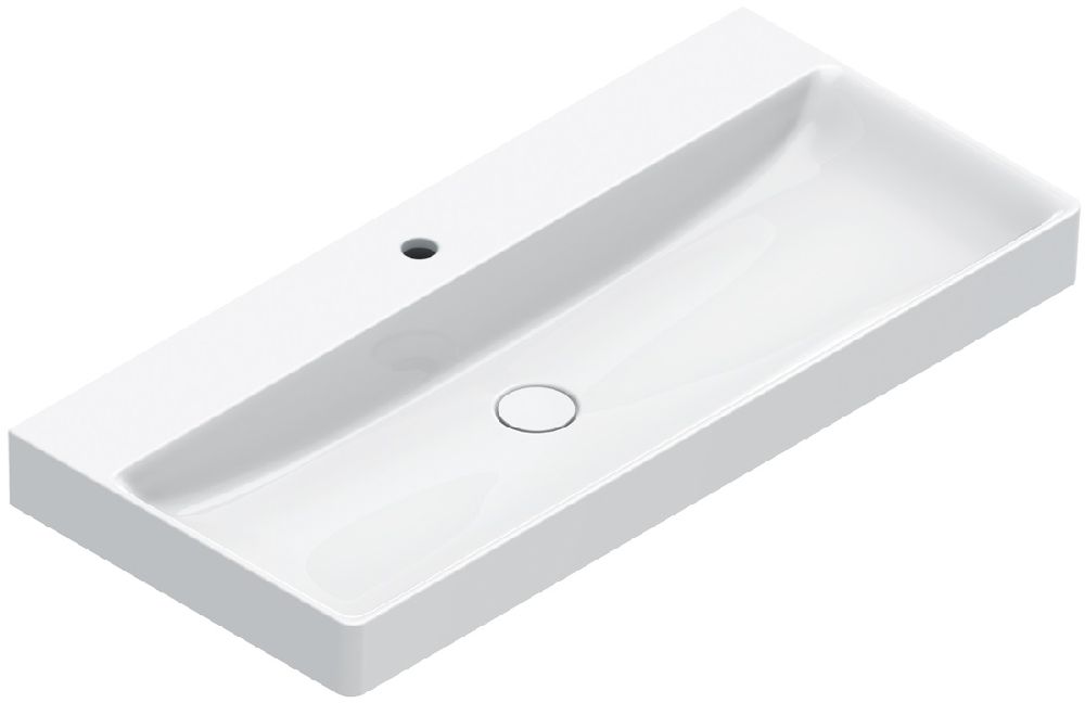 Catalano Elice lavabo 100x47 cm rectangular clásico blanco brillante 0421001001