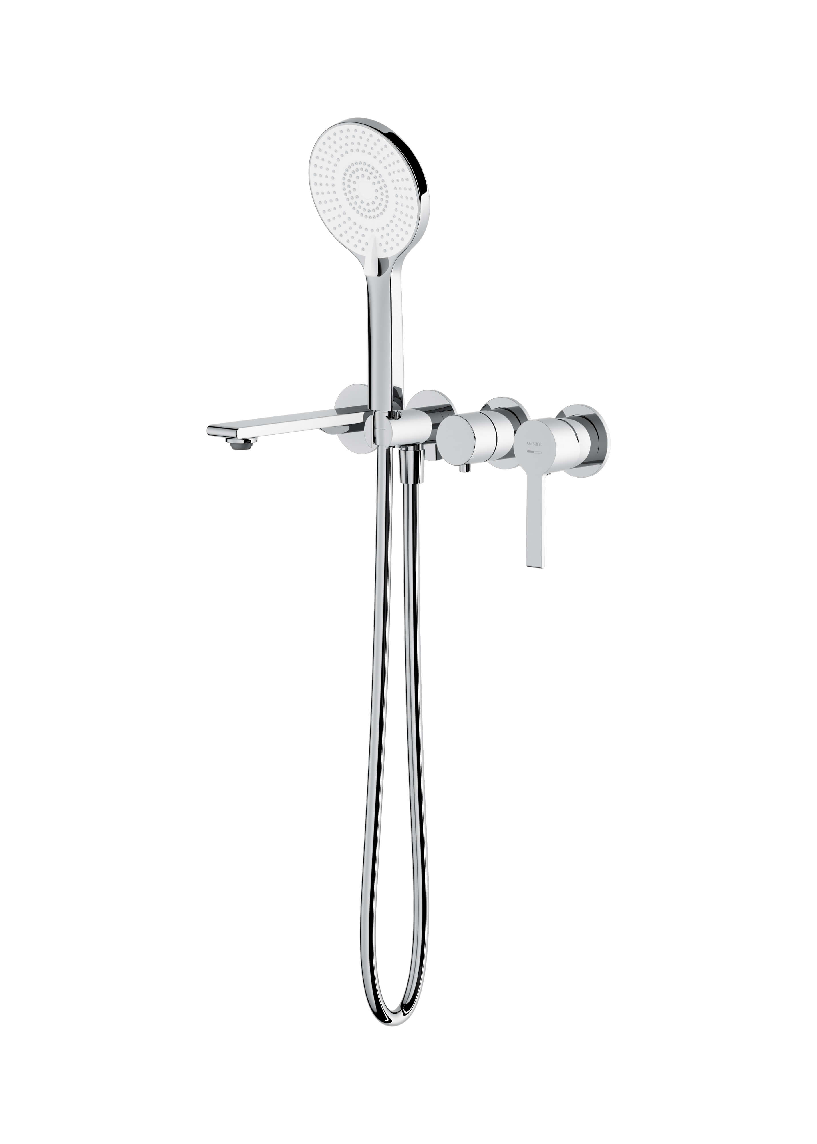 Cersanit Virgo grifo de bañera y ducha empotrado cromo S522-119