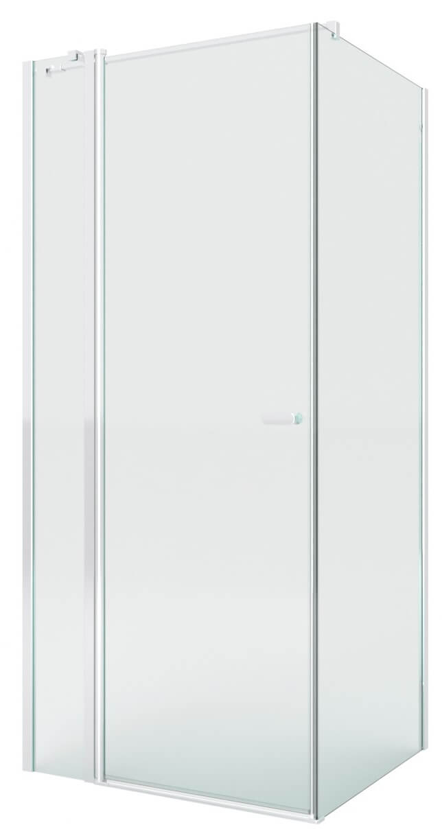 New Trendy New Soleo cabina de ducha 90x80 cm rectangular cromo brillo/vidrio transparente K-0394-WP