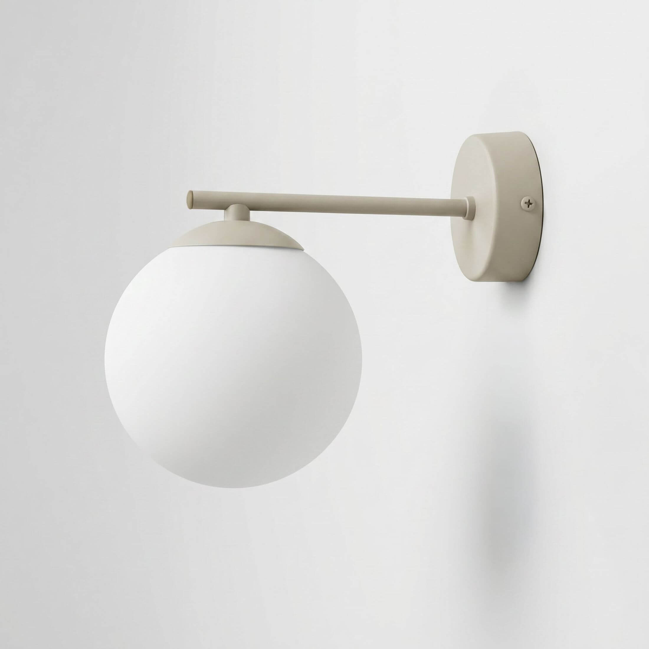 Kaja Raya lámpara de pared 1x10 W blanco-beige K-6045