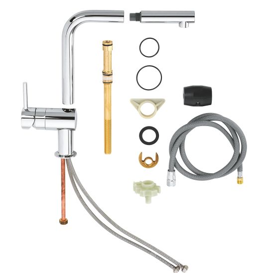 Conjunto grifo de cocina Grohe Minta 32168000, fregadero Tectonite Franke Orion 114.0286.441