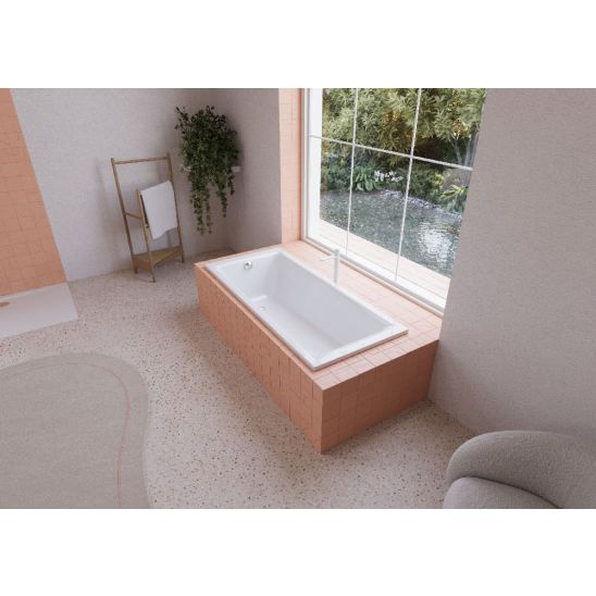 Conjunto bañera rectangular Kaldewei Puro 256200010001, sifón con rebosadero Kaldewei Bis 687676500000