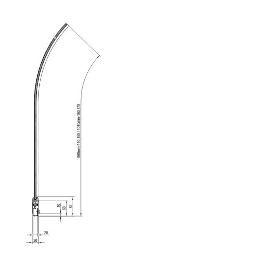 Conjunto bañera de esquina Ravak Rosa 95 C571000000, mampara de bañera Ravak Rosa 7QLS0100Y1, 495121, GPX2240140