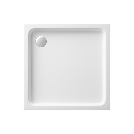 Conjunto cabina de ducha Cersanit Arteco S157-010, plato de ducha cuadrado Cersanit Tako S204-012