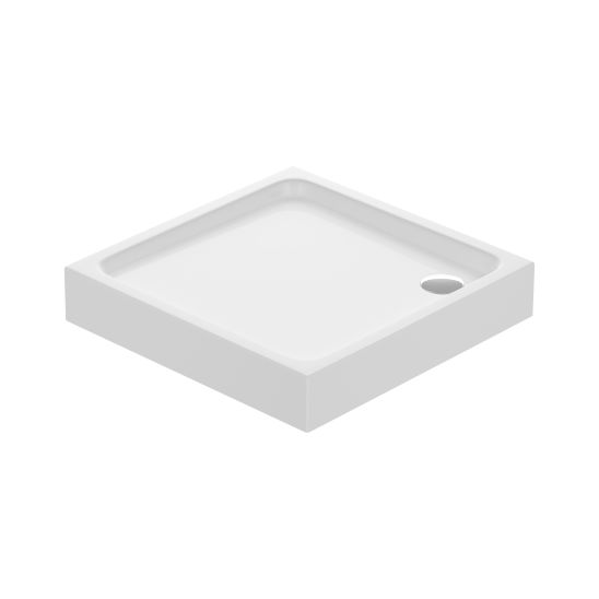 Conjunto cabina de ducha Cersanit Arteco S157-010, plato de ducha cuadrado Cersanit Tako S204-012