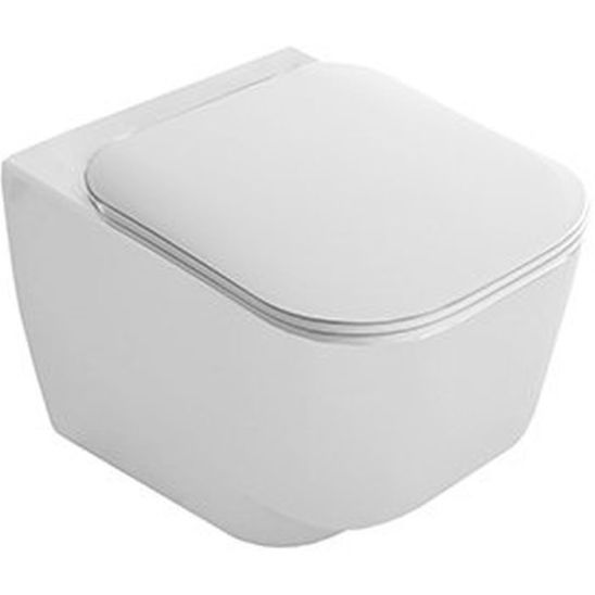 Conjunto taza de inodoro Hatria Fusion YXZL01, tapa de inodoro Hatria Fusion Y1EY01