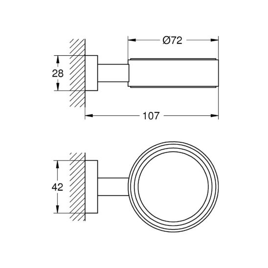 Conjunto escobilla de baño Grohe Essentials 40513001, toallero Grohe Essentials 40510001, 40507001, 40508001, 40511001, 40372001