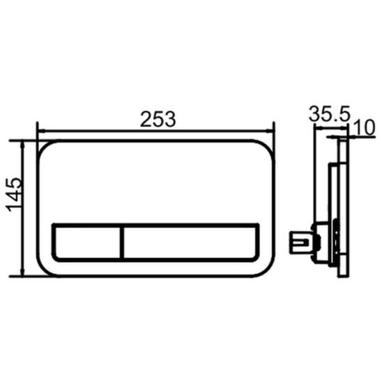 Conjunto marco empotrado Villeroy & Boch ViConnect 92242700, conjunto Combi-Pack con tapa Villeroy & Boch O.Novo 5660H101, 92249061